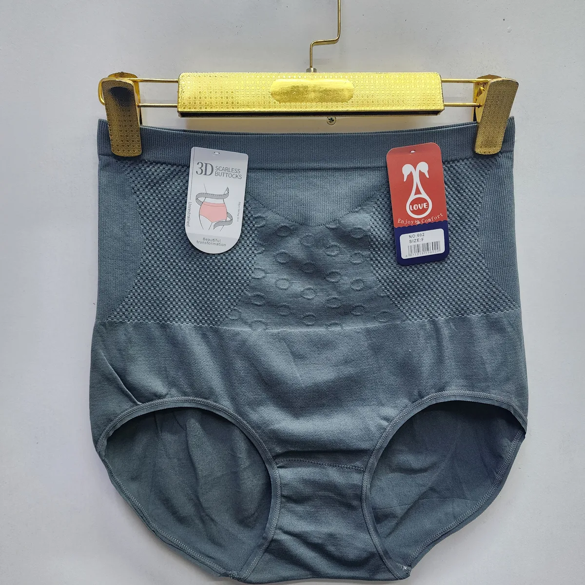 Stretch Cotton Blend High Waist Panties – Size 18–22