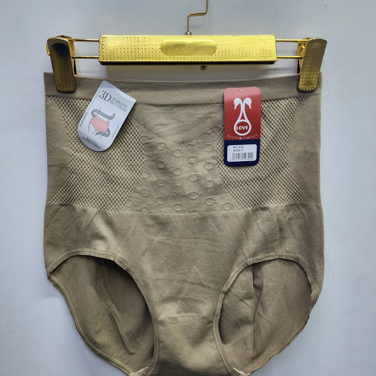 Stretch Cotton Blend High Waist Panties – Size 18–22