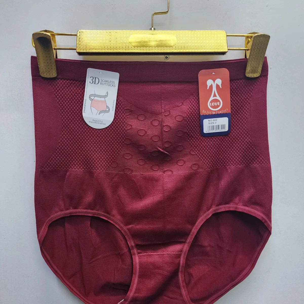 Stretch Cotton Blend High Waist Panties – Size 18–22